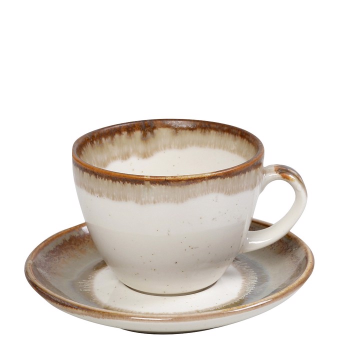 Flitzani Kai Piataki Porselanis Lefko/Mpez 350ml F16X8cm OWQ103K6 Espiel