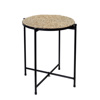 Trapezaki Strongulo Psathino/Metalliko Bez/Mavro F37.5x60cm PUB102 Espiel