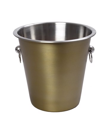 Σαμπανιέρα Ανοξείδωτη Χρυσή Ματ Φ22x22cm RAP130 Espiel