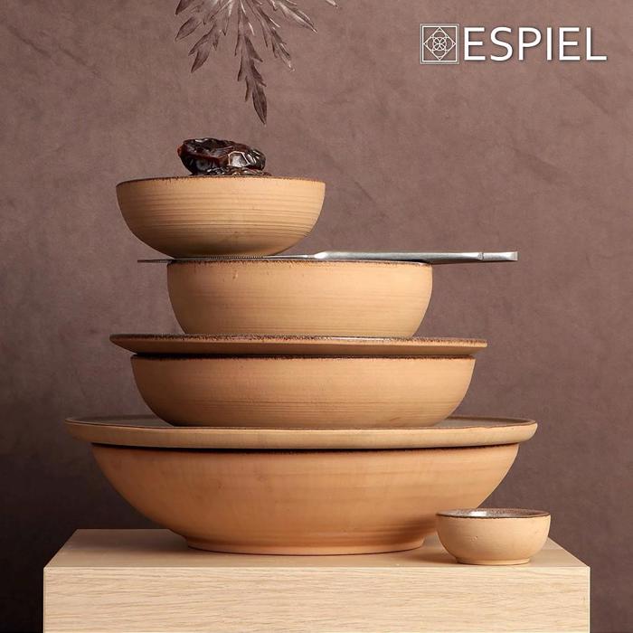Πιάτο Βαθύ ''CALABRIA'' Stoneware Ανοιχτό Γκρι Φ20.7x4.5cm REP103K4 Espiel Piato Bathu ''CALABRIA'' Stoneware Anoixto Ggri F20.7x4.5cm REP103K4 Espiel