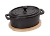 ESPIEL KATSAROLA CAST-IRON MAuRI 12X9X8EK ME BASI BAMBOO SAG102 
