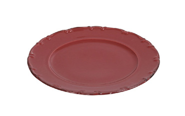 Liana Πιάτο Φρούτου Πορσελάνης Σκούρο Ροζ με Καφέ Rim 19εκ TLX103K6 Espiel