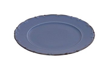 Liana Πιάτο Φρούτου Πορσελάνης Γαλάζιο με Καφέ Rim 19εκ TLZ103K6 Espiel