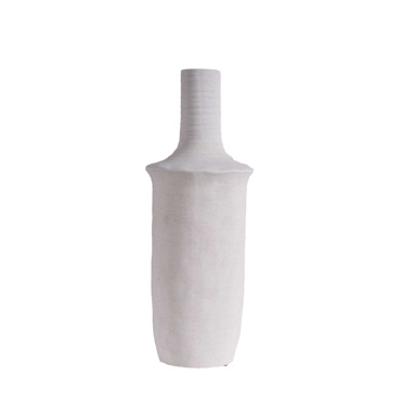 Βάζο Κεραμικό Λευκό Φ17x45cm TOF314 Espiel