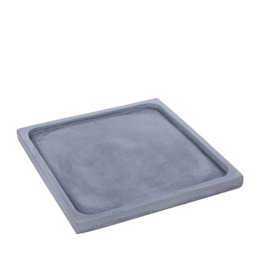 Διακοσμητική Πιατέλα Τετράγωνη Τσιμεντένια Γαλάζια 22x22x2cm TZU102 Espiel