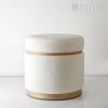 Pouf ufasmatino Lefko me Xulini Basi F41x40cm VOP103 Espiel