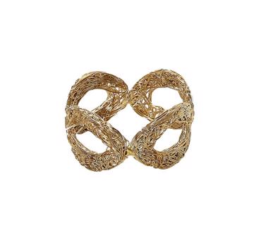 Δαχτυλίδι Πετσέτας Μεταλλικό Χρυσό Φ5x3cm YRA113K6 Espiel