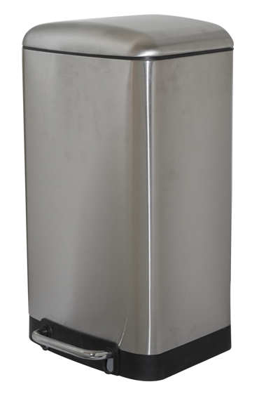 ESTIA Κάδος πεντάλ ορθογώνιος 30lt ινοξ ματ soft close 01-0172                                               