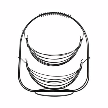 ESTIA ΦΡΟΥΤΙΕΡΑ 2 ΘΕΣΕΩΝ ΜΕΤΑΛΛΙΚΗ 37Χ20X42CM ΜΑΥΡΗ 01-7522