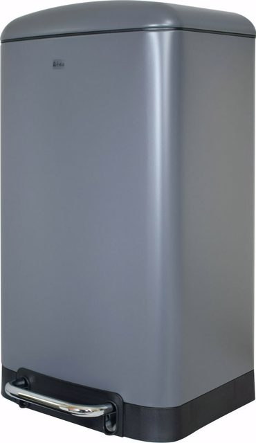 Estia Κάδος πεντάλ ορθογώνιος 30lt γκρι ματ soft close 01-8574
