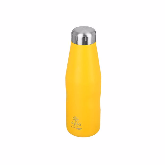 Estia Thermos Travel Flask 500ml ''Save the Aegean'' Pineapple Yellow 01-9007