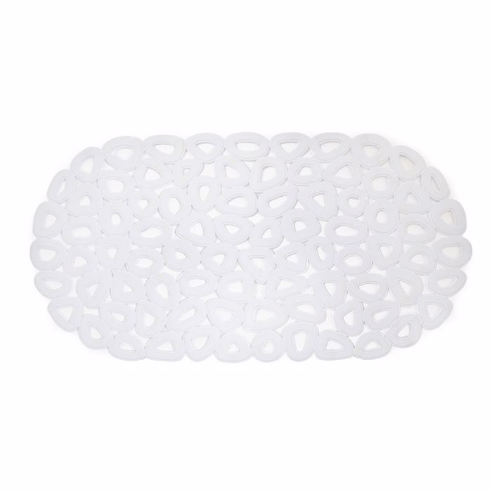 Estia Antiolisthitiko Baniou Eco Lefko Anakuklomeno PVC 68X35cm 02-11567