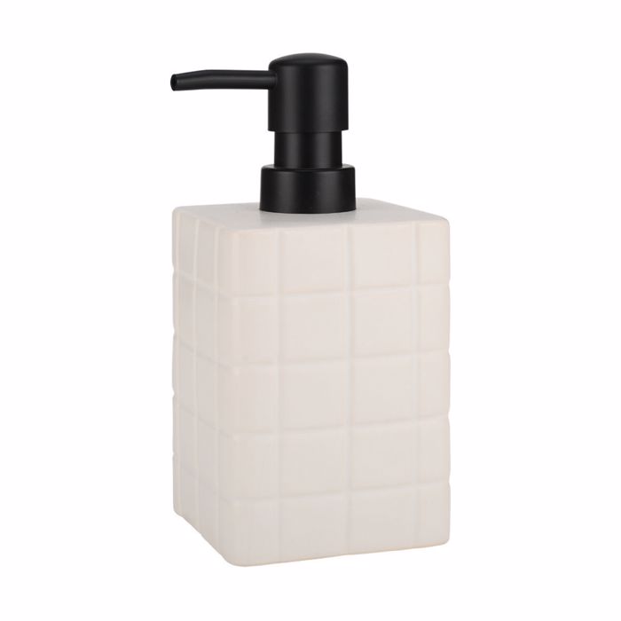 Estia Antlia Sapouniou TILES Keramiki Lefki 450ml 7.5x7.5x15cm 02-27728