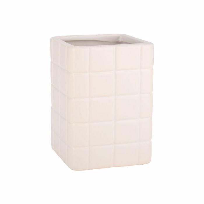 Estia Potiraki Baniou TILES Keramiko Lefko 7.5x7.5x11cm 02-27735