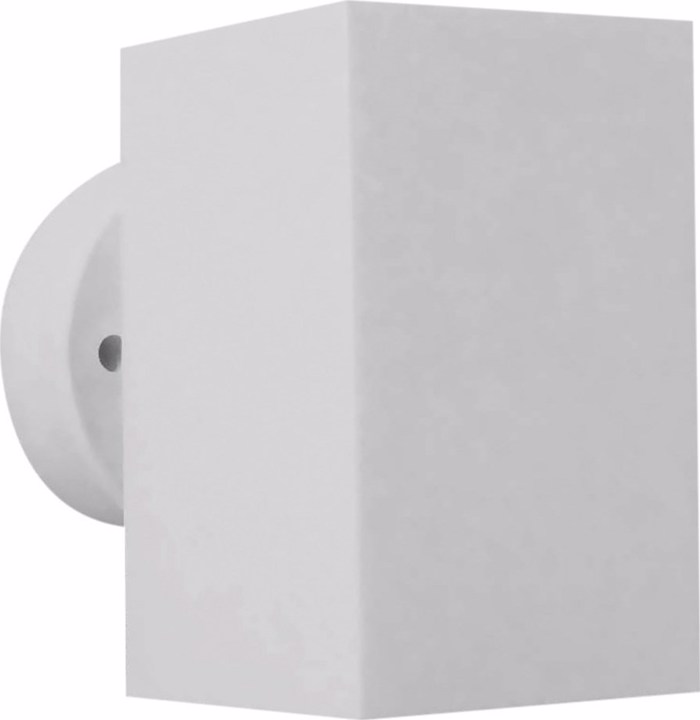 Heronia Aplika Toixou/Spot Exoterikou Xorou Plastiko C-04 Lefko GU10 LED 6,5X10X10cm 15-0107