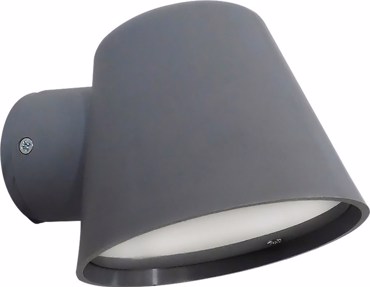 Heronia Απλίκα Τοίχου/Σπότ Εξωτερικού Χώρου Πλαστικό C-09 Γκρί GU10 LED 11,5Χ15Χ10cm 15-0164