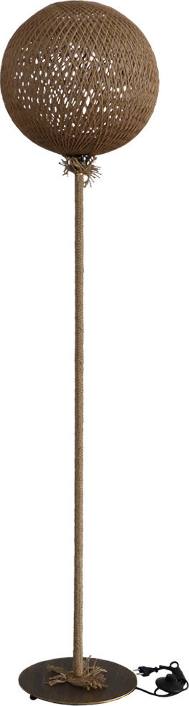 Heronia Επιδαπέδιο Φωτιστικό Μέταλλο/Σχοινί SILK-02 Μπρονζέ/Φυσικό E27 35Χ154cm 31-1161