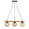 Heronia Kremasto Fotistiko Orofis R-600CABLE RAGA Trifoto Xulino/Gyalino Fusiko/Meli E27 60xF15x80cm 30-0073