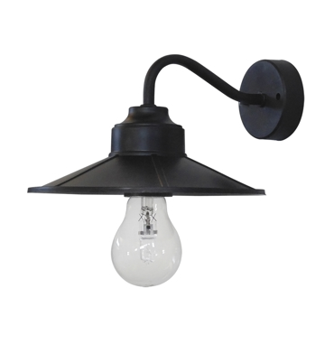 Heronia Απλίκα Τοίχου Μεταλλική/Πλαστική Μαύρη E27 13X23EK AS-161AP 31-0603