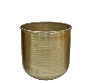 ZAROS Σφυρήλατο κασπώ αλουμινίου Χρυσό 40x43cm KS117-L