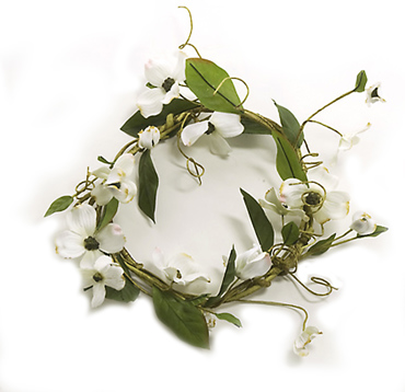 Zaros Διακοσμητικό Στεφάνι με Λευκή Ορχιδέα Φ25cm LW849