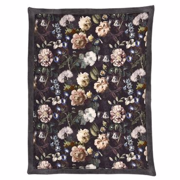 Iliadis Βελούδινο Ριχτάρι 145Χ180cm Λουλούδια Βαμβακερό με Γούνα 75359