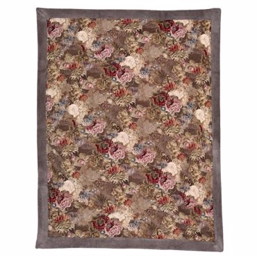 Iliadis Βελούδινο Ριχτάρι 145Χ180cm Λουλούδια Βαμβακερό με Γούνα 75361