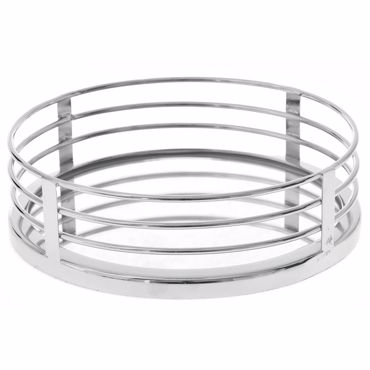 Iliadis Διακοσμητικός Δίσκος Μεταλλικός Ασημί με Καθρέπτη Φ25Χ7εκ 75612