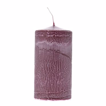 Iliadis Μπορντώ Κερί ''Frosted'' Φ7x14cm 76372 Iliadis Μπορντώ Κερί ''Frosted'' Φ7x14cm 76372