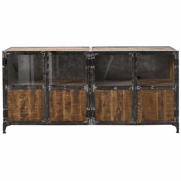 ILIADIS ΜΠΟΥΦΕΣ/ΣΥΡΤΑΡΙΕΡΑ ΞΥΛΙΝΟΣ ΜΕ ΓΥΑΛΙ 202x40x102EK 76866