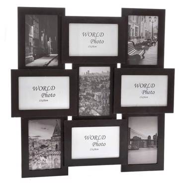 Iliadis Μαύρη Πολυκορνιζά Ξύλινη 9 Θέσεων 46Χ46 εκ 77559