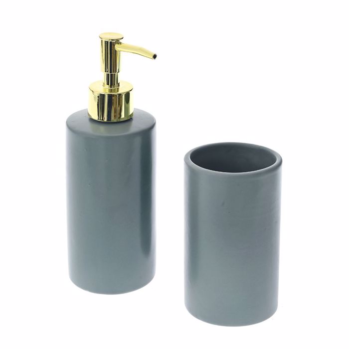 Iliadis Set ton 2 Prasino Keramiko Axesouar Baniou 77810