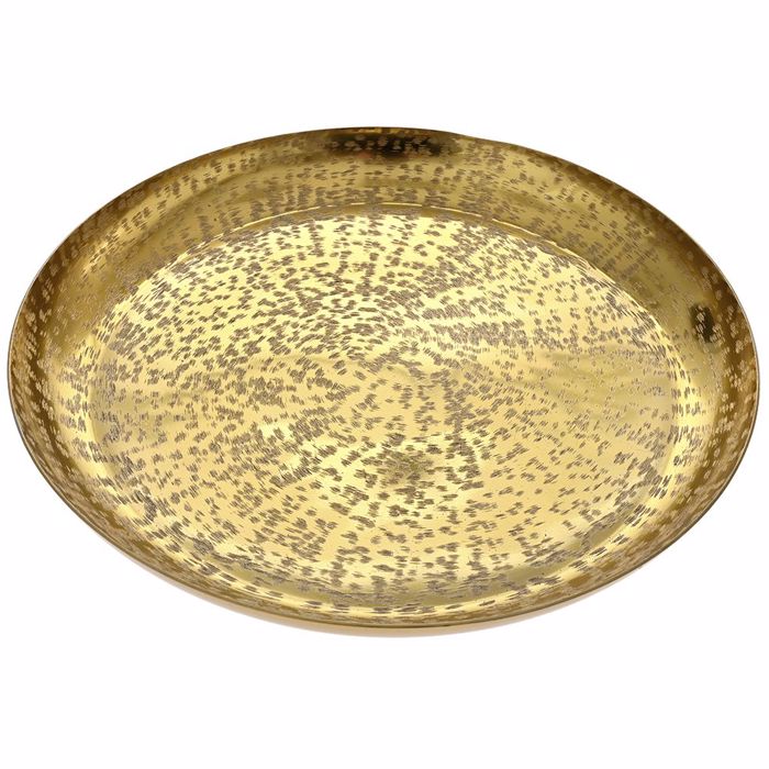 Iliadis Stronguli Piatela Metalliki Xrusi F40x5cm 83040