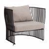 Iliadis Poluthrona Metalliki Mavri me Ggri Maxilari 74x67x65cm 84897