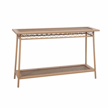 Iliadis Μεταλλική Κονσόλα με Ξύλινες Επιφάνειες 120x35x75cm 84910