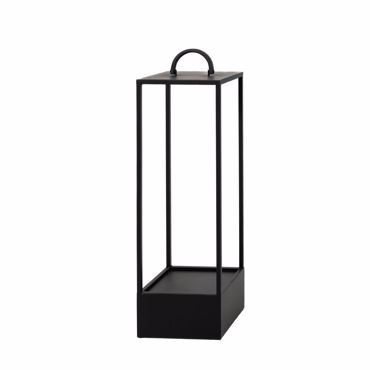 Iliadis Φανάρι Δαπέδου Μεταλλικό Μαύρο 25x25x83.5cm 84918