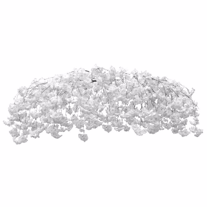 Iliadis Kremasti Sunthesi me Lefka Anthi me Diametro 170cm 85106