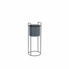 Iliadis Ggri Metalliko Kaspo F19x17cm se Mavri Metalliki Basi F19x50cm 85218