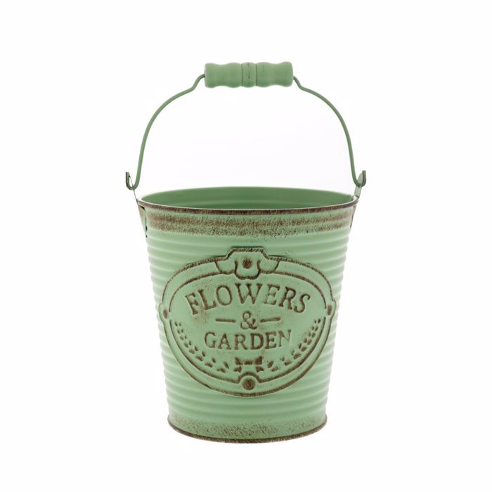 Iliadis Antike Prasino Metalliko Koubadaki me Xerouli F12x13cm 85631