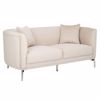 Iliadis Kanapes Dithesios Beloudinos Krem me Asimi Metallika Podia 170x96x73cm 88042