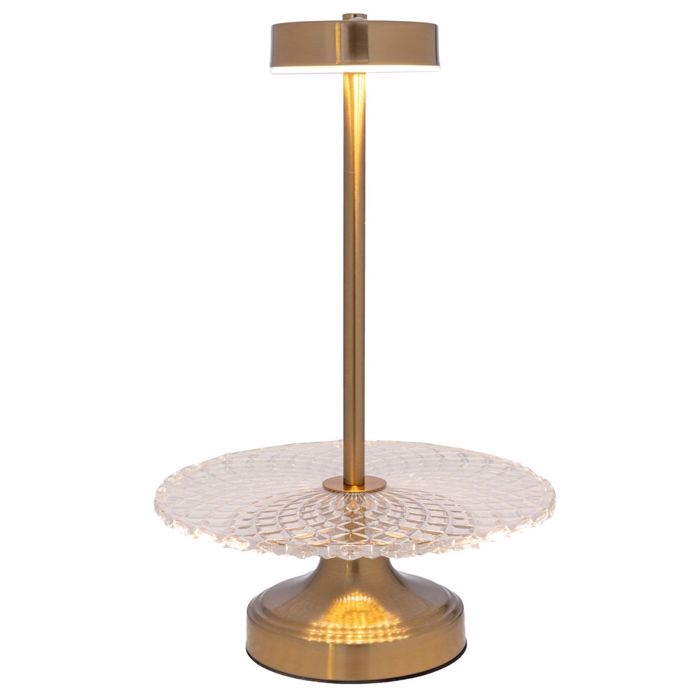 Iliadis Piatela Gyalini se Xrusi Metalliki Basi me Lampa USB F25x40cm 88504