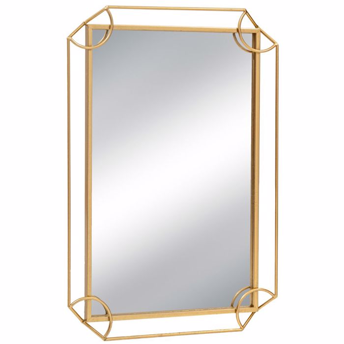 Iliadis Kathreptis Toixou Orthognios Metallikos Xrusos 60x4x90cm 89211