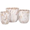 Iliadis Set ton 3 Kaspo Keramiko me efe Lefkou Marmarou F29x30cm 89216