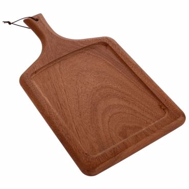 Iliadis Πλατώ Σερβιρίσματος με Χερούλι Ξύλινο Καφέ 38x21x2cm 90239