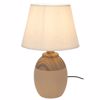 Iliadis Dixromo Kafe/Mpez Keramiko Lampater me Krem Kapelo 39cm 91566