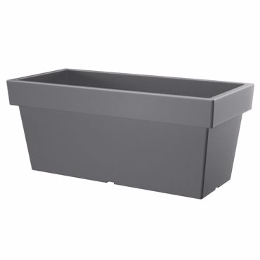 Iliadis Γκρί Πλαστική Ζαρντινιέρα ''Lofly Case'' 80x35x33cm 963242