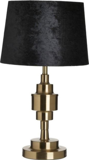 Inart Επιτραπέζιο Φωτιστικό Μεταλλικό Χρυσό/Μαύρο 28Χ28Χ49 3-15-741-0021