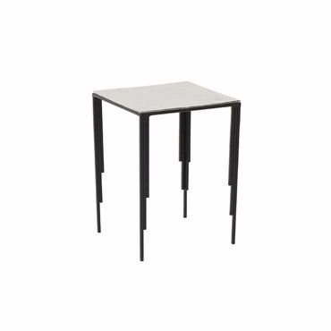 Inart Ζιγκόν Αλουμινίου Ασημί Μαύρο 31.5X31.5X43 (Μεγεθος: Small) 3-50-754-0007-S