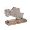 Inart Aftokinito Alouminiou Xulino Asimi Natural 17X5X11 3-70-895-0015