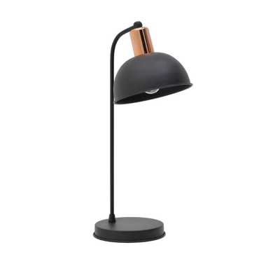 Click Φωτιστικό Γραφείου Μεταλλικό Μαύρο/Μπρονζέ Ε27 25Χ20Χ50 6-15-678-0003
